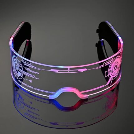 LED Light Up Glasses For Party LED Glasses For Adults Kids Futuristic Sunglasses Cosplay Costume Rave Accessories Glowing Neon Sunglasses,Gifts(Cool Glasses)